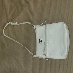 White small dooney and bourke shoulder bag